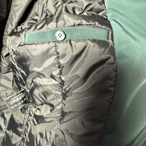 Mid Length Parka Coat Size Small Removable Hood Full Zip Genuine Fox Fur Winter - Picture 9 of 13